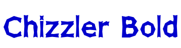 Chizzler Bold Schriftart